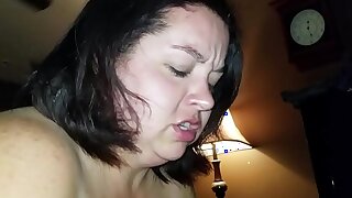Sexy BBW Sucks Dick and Squirts all Over Cock (pt 1)